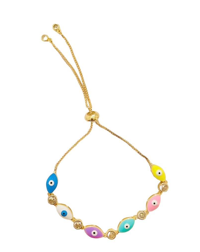 Pastel Evil Eye Bracelet