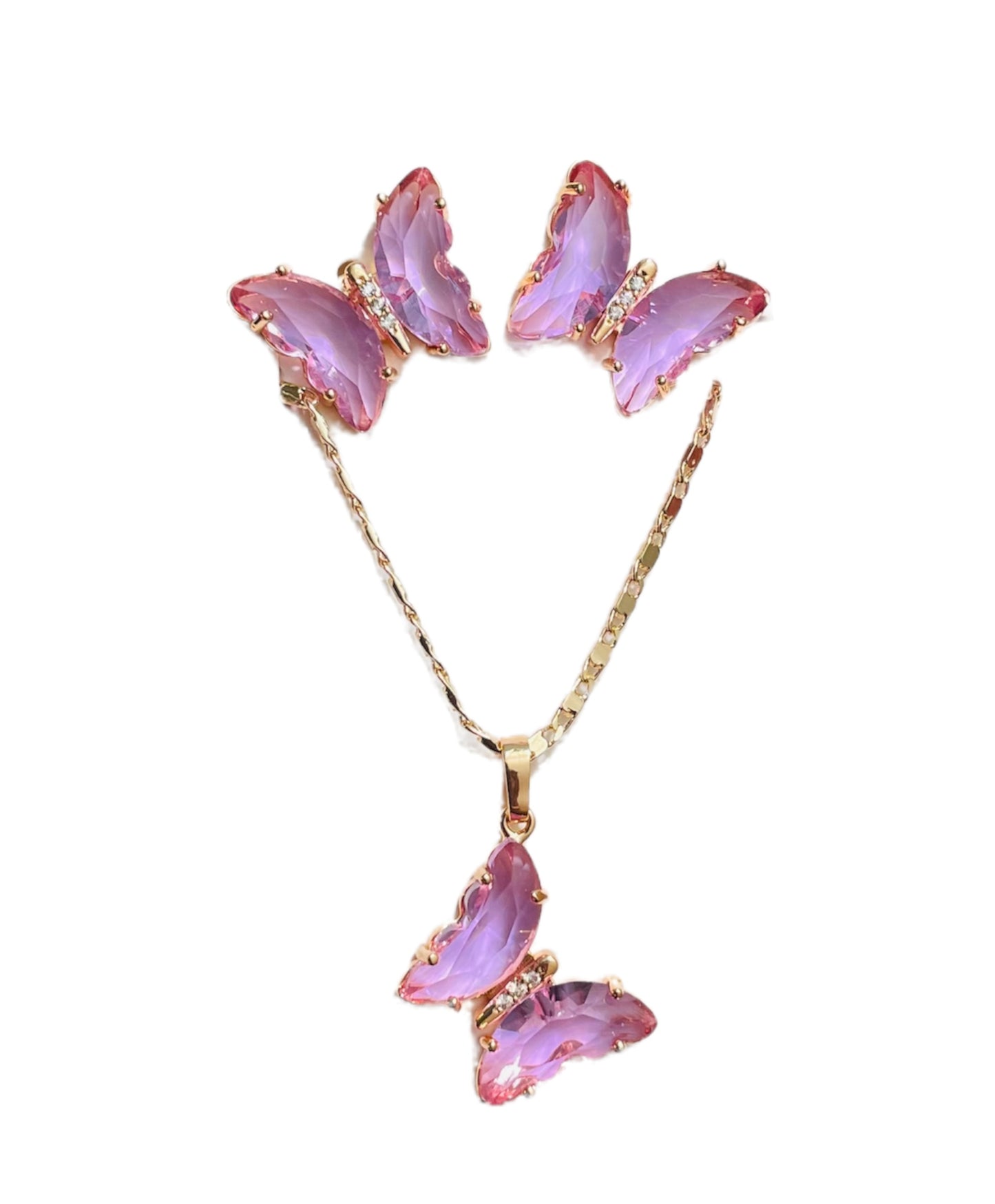 Crystal Butterfly Set